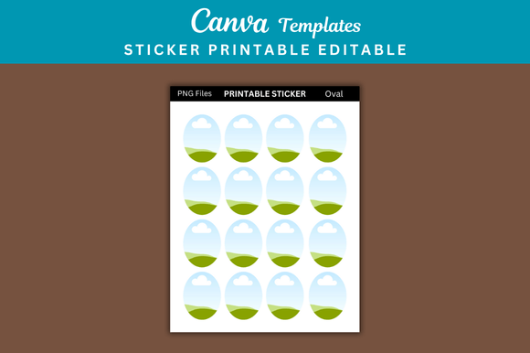 1 Oval Sticker Printable Templates: Instant Design Solutions