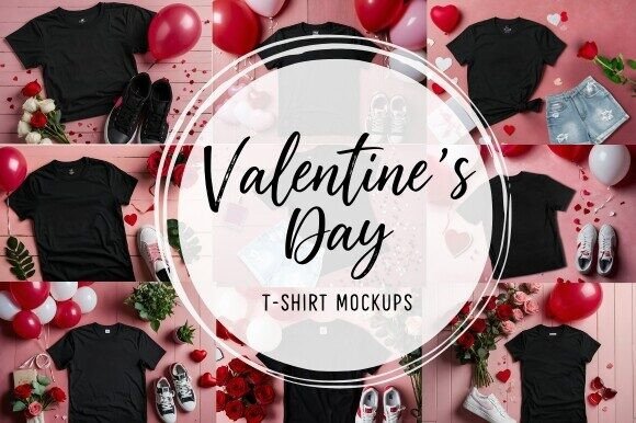Bring Your Designs to Life with Valentine's Day T-shirt Mockups
