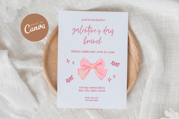 Coquette Galentine's Invitation Canva: A Guide