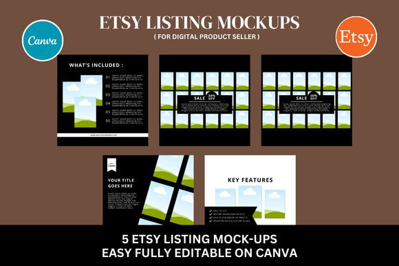 Elevate Your Etsy Shop with a Canva Mockup Bundle
