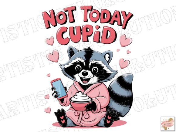 Embrace Sassy Snark: Funny Cute Raccoon Valentine's Day PNG
