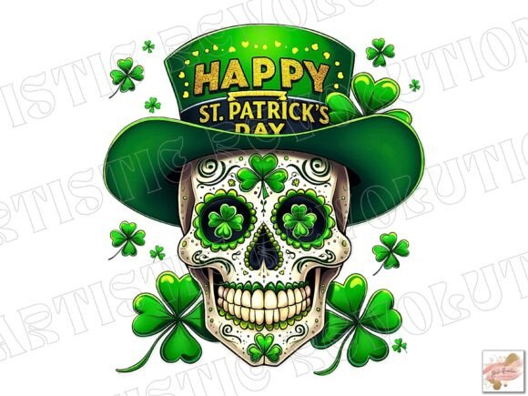 Irish Skull Design: The St Patrick Png Skeleton Png