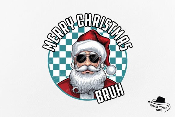 Merry Christmas Bruh Santa Retro Boy Kid: A Retro Holiday Vibe