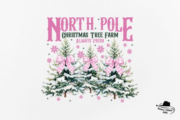 North Pole Pink Christmas Coquette Bow: Festive Design