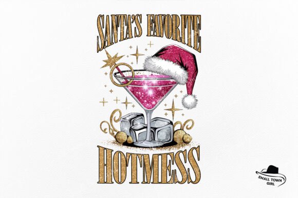 Santa's Favorite Hot Mess Christmas PNG: Festive Chaos