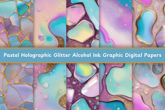 Unlocking Creativity with Pastel Holographic Glitter Alcohol Ink