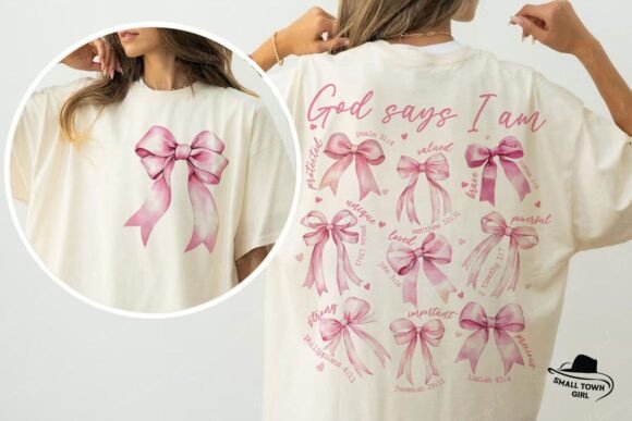 Unveiling the God Says I Am Valentine Coquette Bow PNG