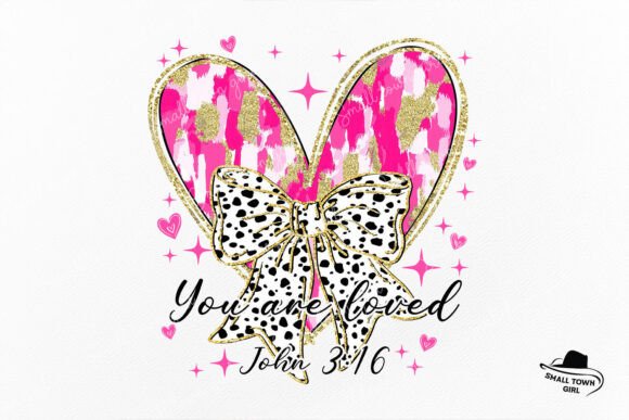 You Are Loved Valentine Bow Brushstroke: A Heartfelt Touch